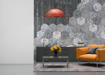 revestimento hexagonal